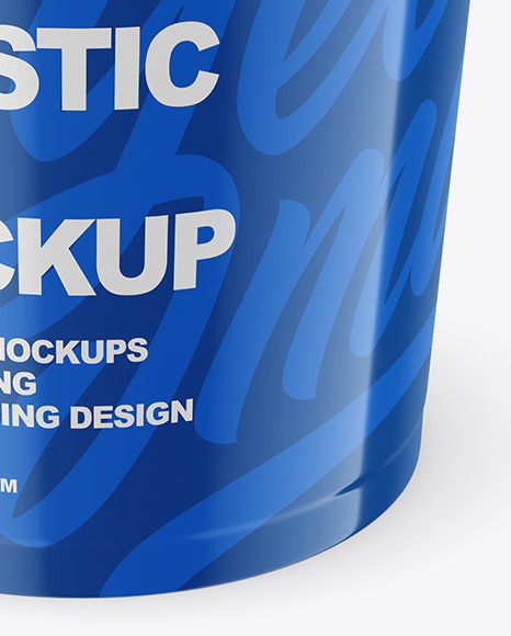 Glossy Plastic Cup Mockup PSD #1