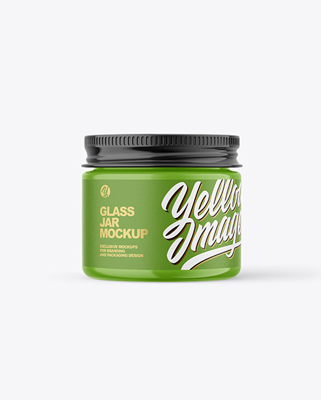 60ml Glossy Jar w/ Metallic Cap Mockup 60ml Glossy Jar w/ Metallic Cap Mockup