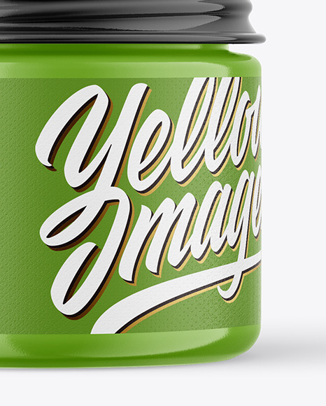 60ml Glossy Jar w/ Metallic Cap Mockup 60ml Glossy Jar w/ Metallic Cap Mockup