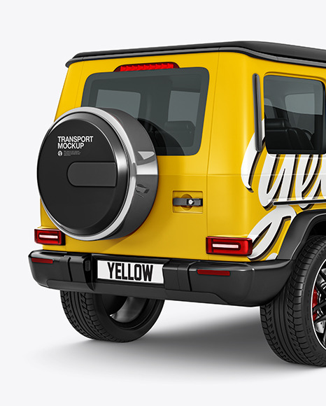 Full-size Luxury SUV - Back Half Side Full-size Luxury SUV - Back Half Side