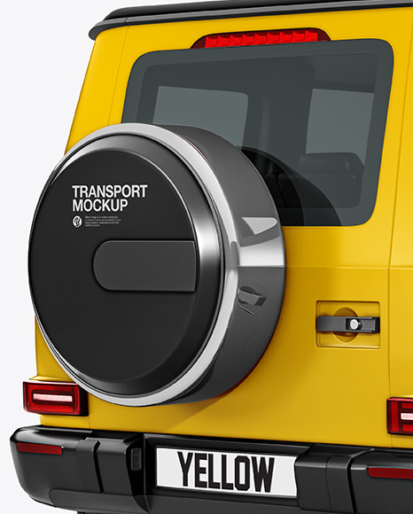 Full-size Luxury SUV - Back Half Side Full-size Luxury SUV - Back Half Side