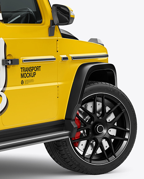 Full-size Luxury SUV - Back Half Side Full-size Luxury SUV - Back Half Side