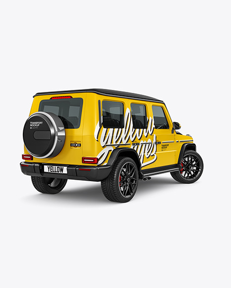 Full-size Luxury SUV - Back Half Side Full-size Luxury SUV - Back Half Side