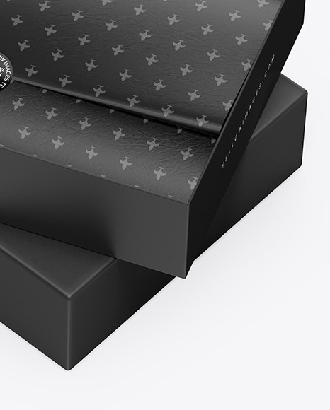 Opened Paper Box With Package Mockup Opened Paper Box With Package Mockup
