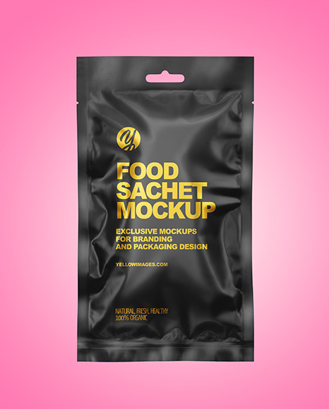 Matte Sachet Mockup PSD #2