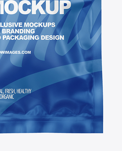 Matte Sachet Mockup PSD #6