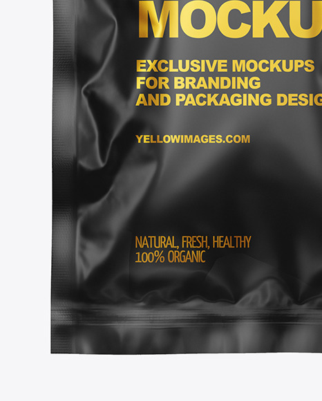 Matte Sachet Mockup PSD #7