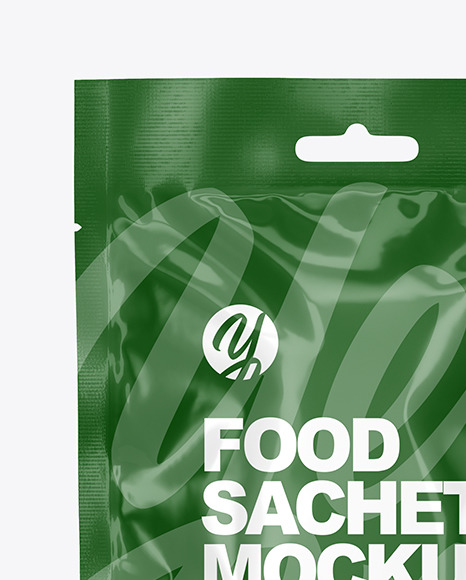 Glossy Sachet Mockup PSD #1