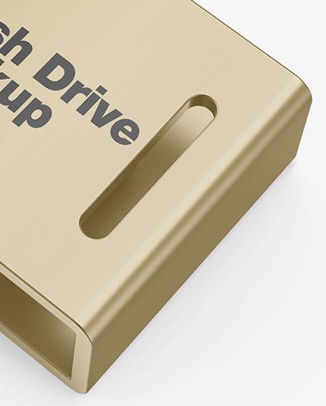 Metallic USB Type C Flash Drive Mockup Metallic USB Type C Flash Drive Mockup