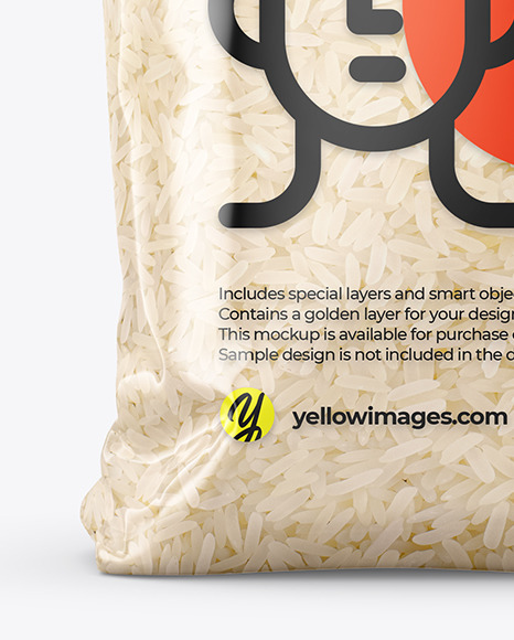 Rice Package Mockup PSD #4