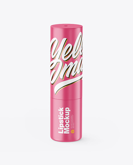 Matte Lipstick Tube Mockup