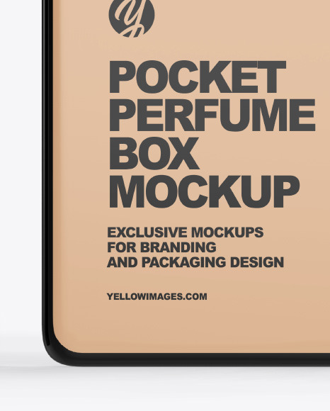 Pocket Perfume With Kraft Box Mockup PSD #4