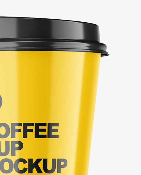 Glossy Coffee Cup Mockup PSD #1