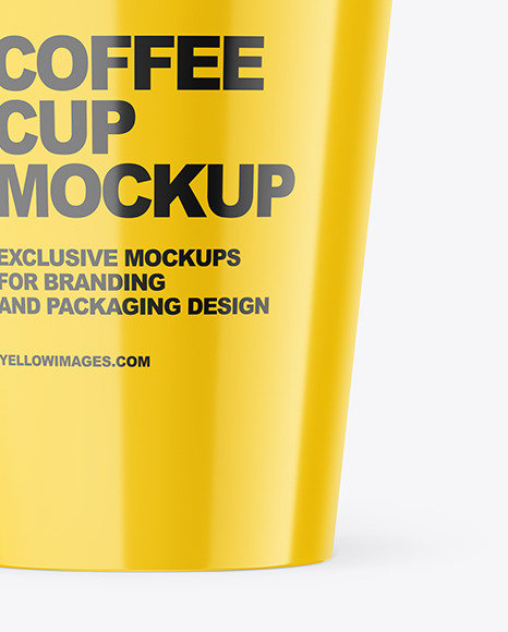 Glossy Coffee Cup Mockup PSD #6