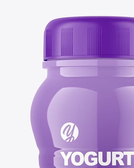 Glossy Plastic Bottle Mockup PSD #2