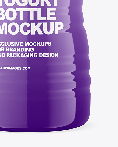 Glossy Plastic Bottle Mockup PSD #1
