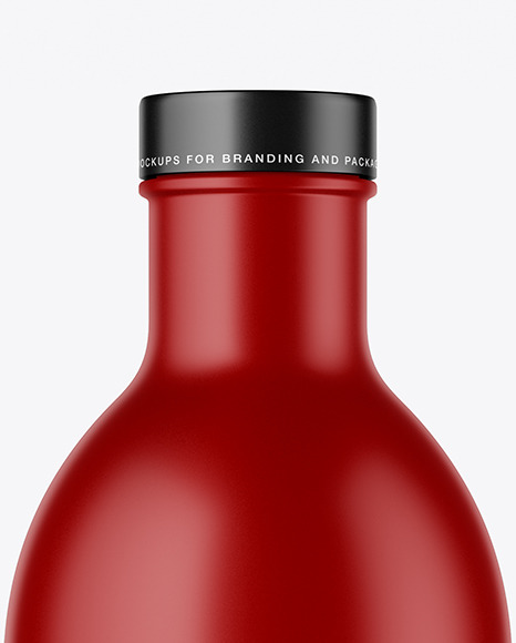 Matte Bottle Mockup PSD #2