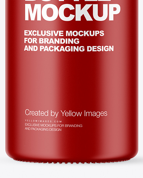 Matte Bottle Mockup PSD #6