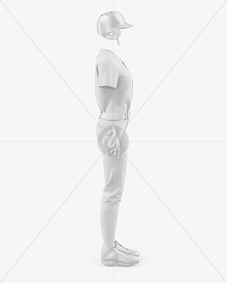 Women’s Full Baseball Kit Mockup PSD #3