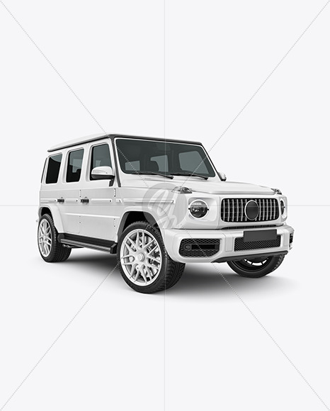 Full size Luxury SUV   Half Side View PSD #3