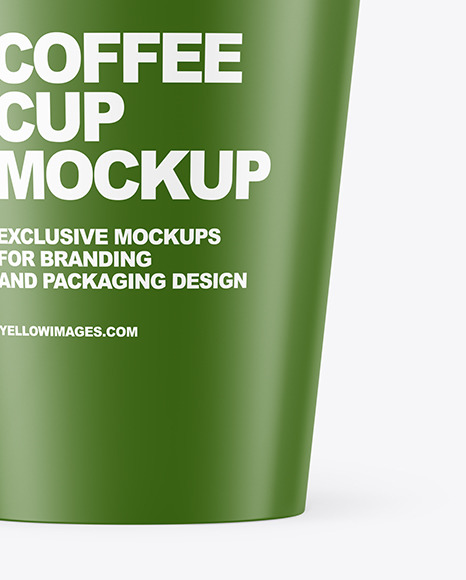 Matte Coffee Cup Mockup PSD #6
