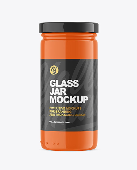 Glossy Storage Jar Mockup PSD #2