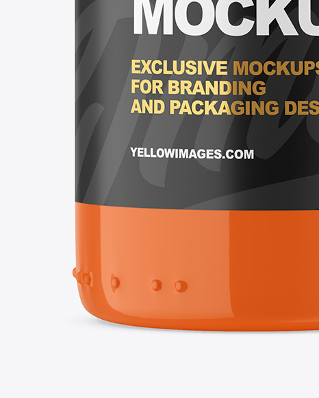 Glossy Storage Jar Mockup PSD #6