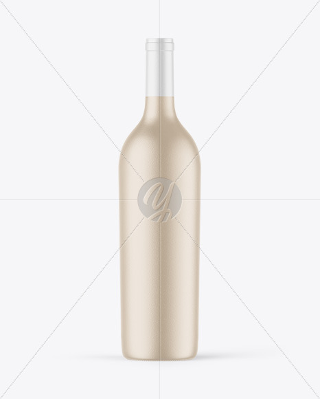 Ceramic Wine Bottle Mockup PSD #3