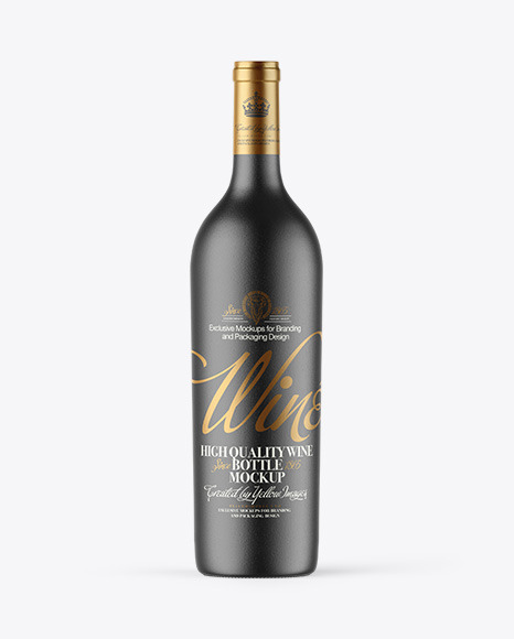 Ceramic Wine Bottle Mockup