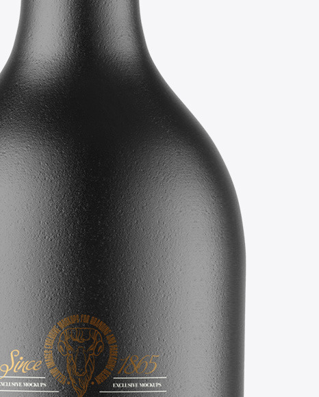 Ceramic Wine Bottle Mockup PSD #1