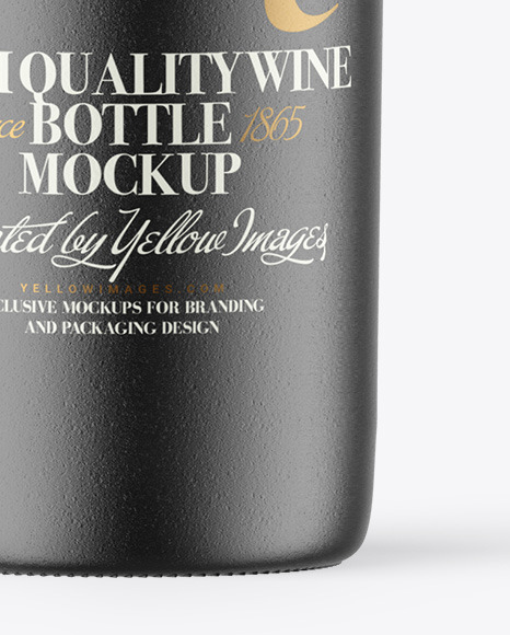Ceramic Wine Bottle Mockup PSD #6