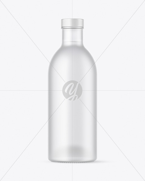 Frosted Glass Bottle Mockup PSD #1