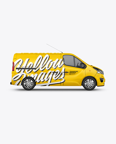 Panel Van Mockup - Side View