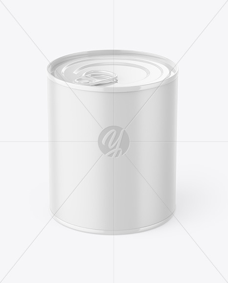 Matte Tin Can With Pull Tab & Matte Finish Mockup beans 95781