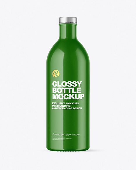 Glossy Bottle Mockup
