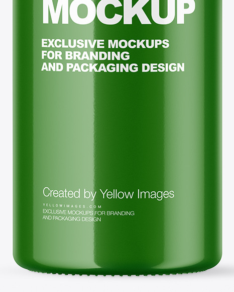 Glossy Bottle Mockup PSD #6