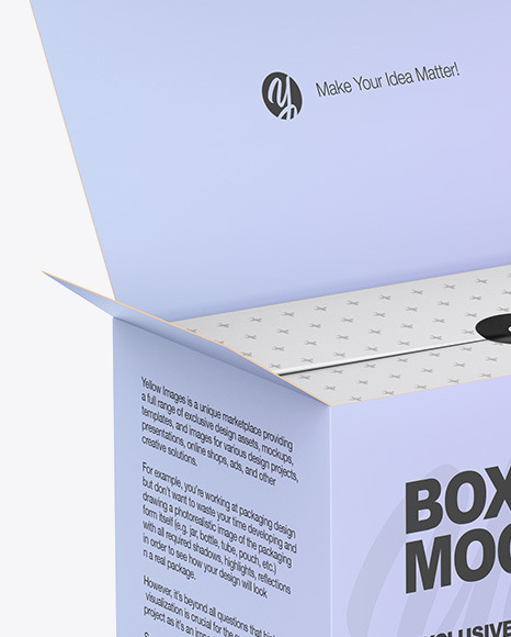 Opened Box Mockup PSD #2
