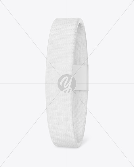 Textile Fabric Wristband Mockup PSD #1