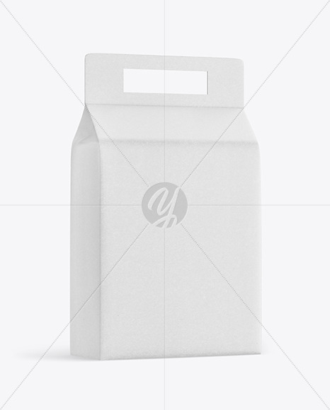 Kraft Box with Handle Mockup PSD #1