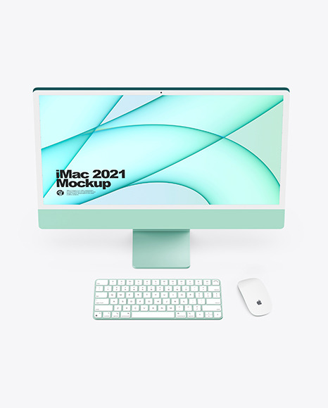 iMac 24” Mockup PSD #1