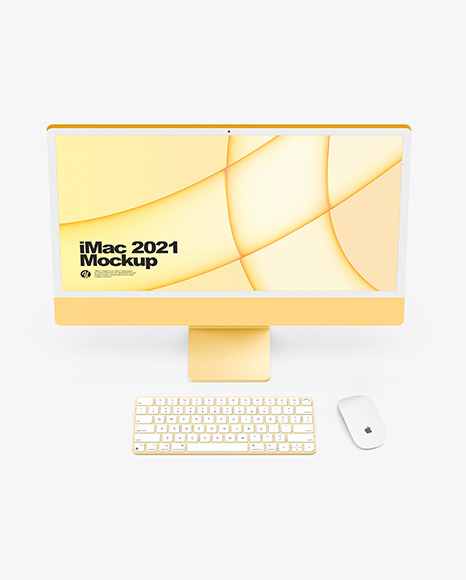 iMac 24” Mockup PSD #6