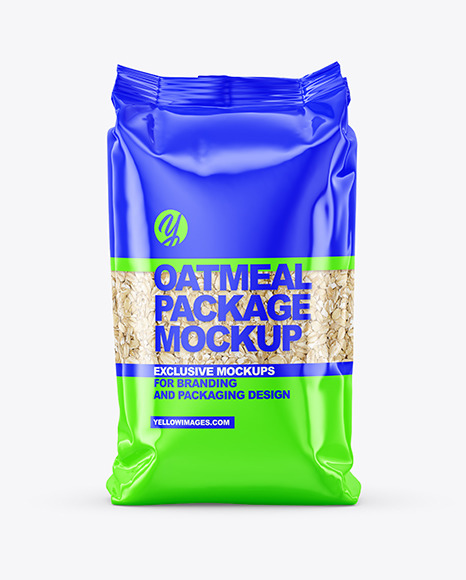 Oatmeal Package Mockup