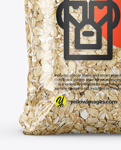 Oatmeal Package Mockup