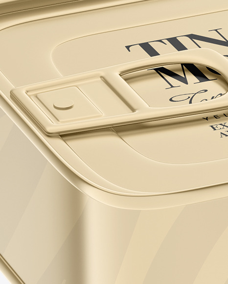 Fish Can w  Pull Tab Mockup PSD #2