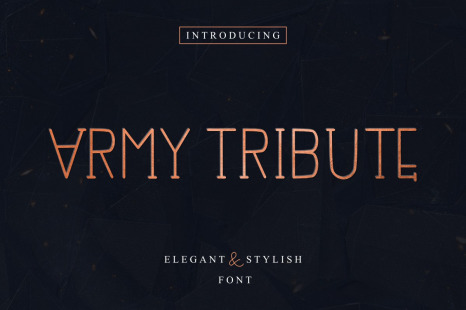 Army Tribute Sans Font