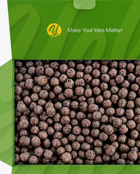 Paper Box With Chocolate Balls Mockup PSD #2