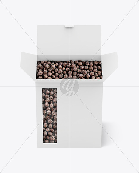 Paper Box With Chocolate Balls Mockup PSD #3