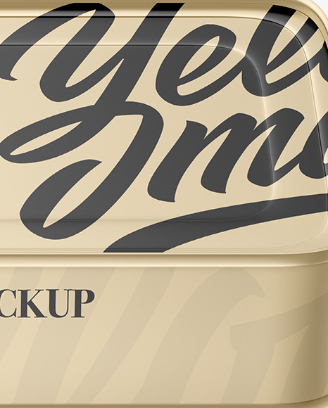 Fish Can w  Pull Tab Mockup PSD #1