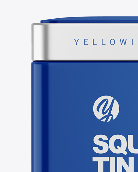 Glossy Tin Can Mockup PSD #2