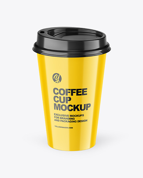 Glossy Coffee Cup Mockup PSD #2